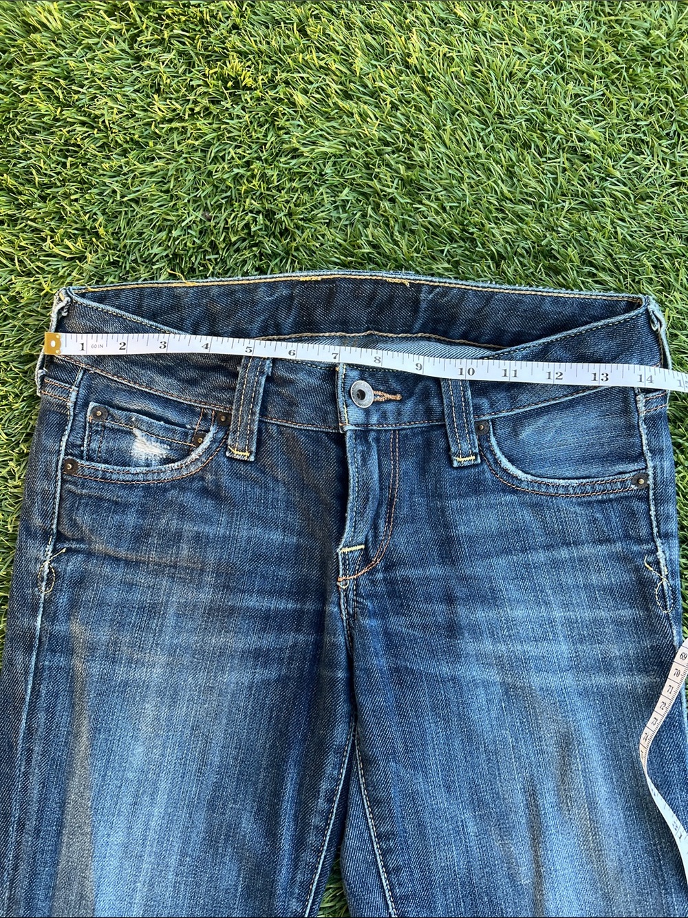 Lucky Brand Women's Dark Blue Flare Jeans - Picture 2 of 11